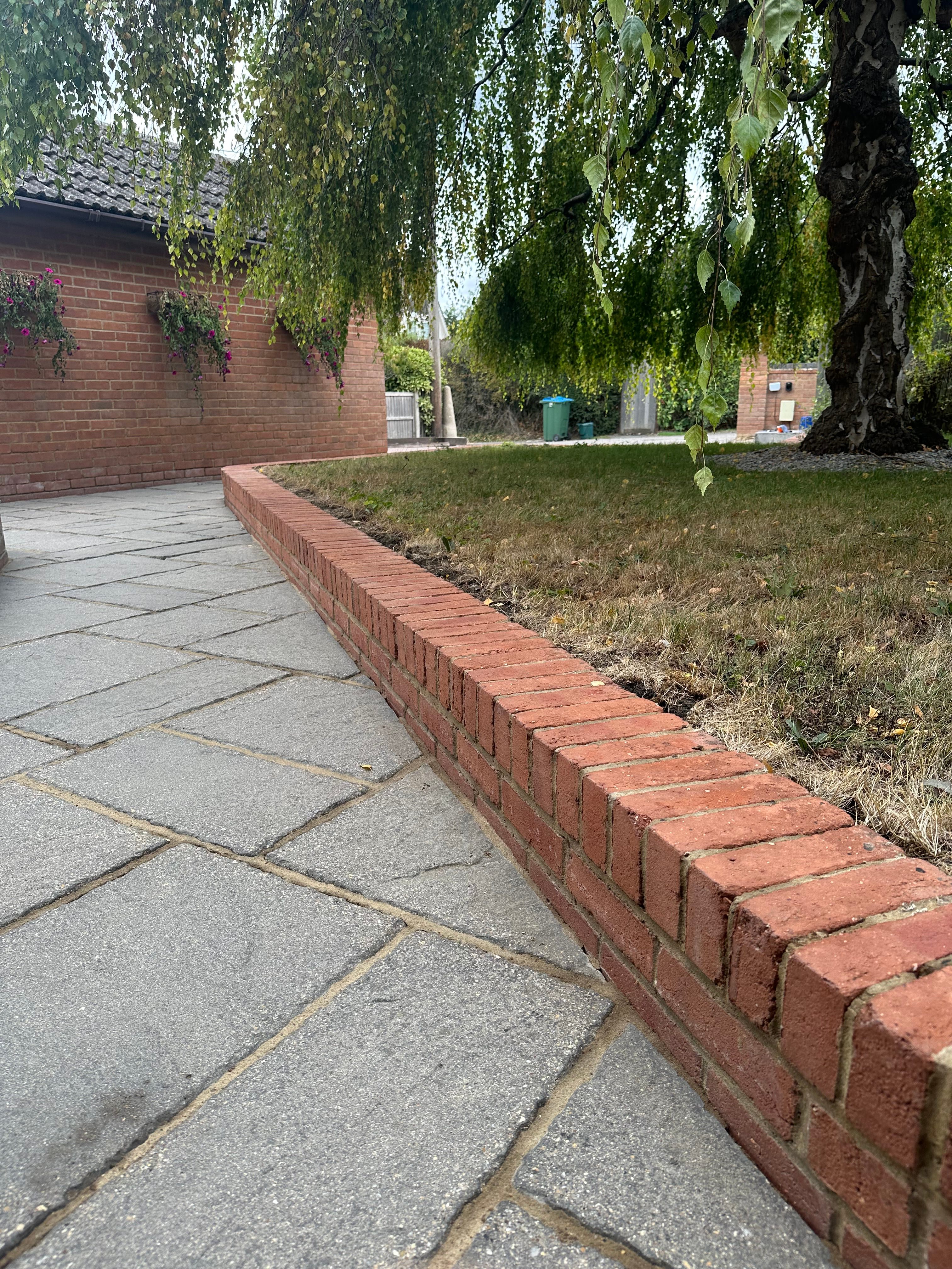 Exterior brick wall cleaning in Buckinghamshire