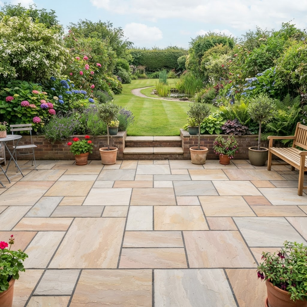 Garden patio — after cleaning